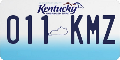 KY license plate 011KMZ