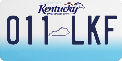 KY license plate 011LKF