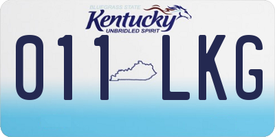KY license plate 011LKG