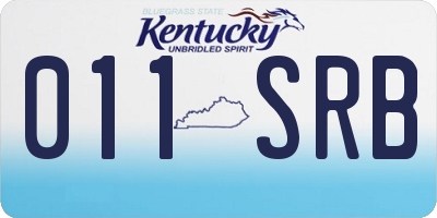 KY license plate 011SRB