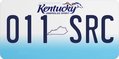 KY license plate 011SRC