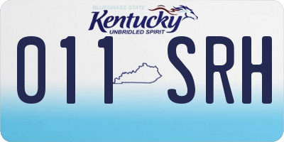 KY license plate 011SRH