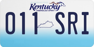 KY license plate 011SRI