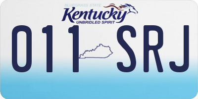 KY license plate 011SRJ