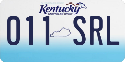 KY license plate 011SRL
