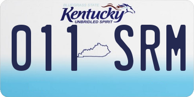 KY license plate 011SRM