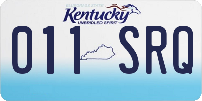 KY license plate 011SRQ
