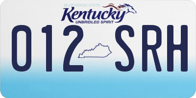 KY license plate 012SRH