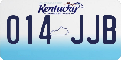 KY license plate 014JJB
