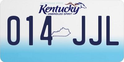 KY license plate 014JJL