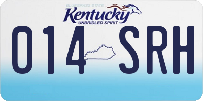 KY license plate 014SRH
