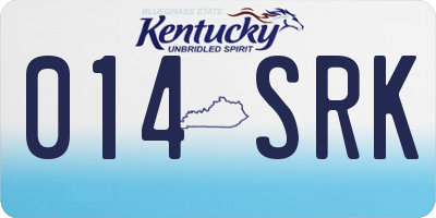 KY license plate 014SRK