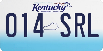 KY license plate 014SRL