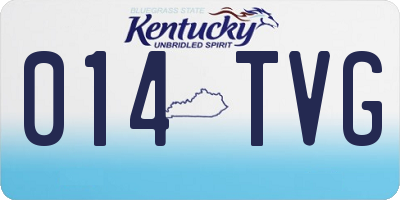 KY license plate 014TVG