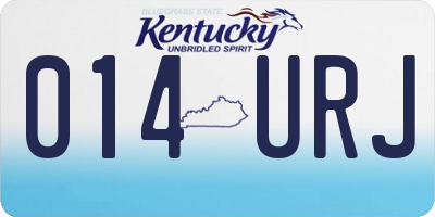 KY license plate 014URJ
