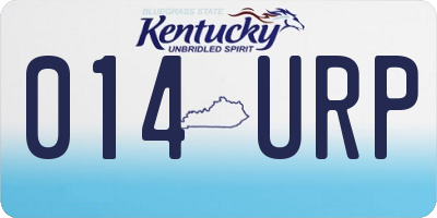KY license plate 014URP