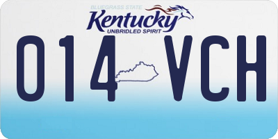 KY license plate 014VCH