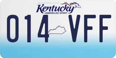 KY license plate 014VFF