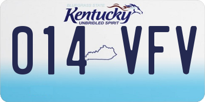 KY license plate 014VFV