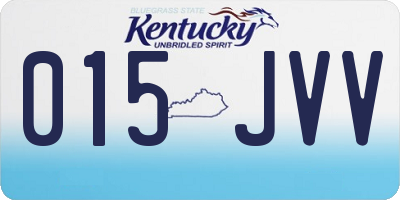 KY license plate 015JVV