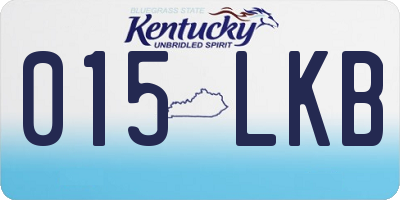 KY license plate 015LKB