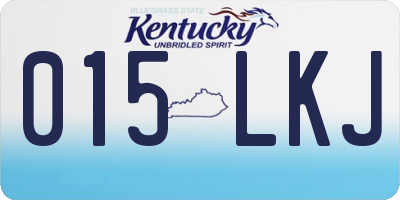 KY license plate 015LKJ