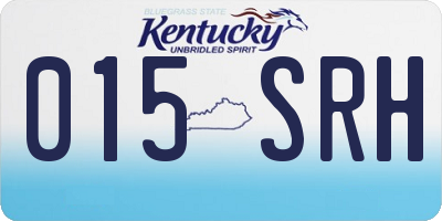 KY license plate 015SRH