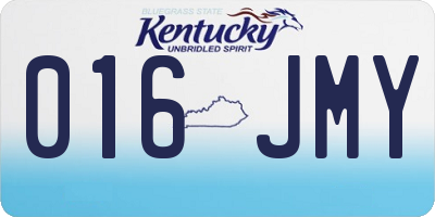 KY license plate 016JMY