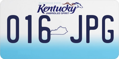 KY license plate 016JPG
