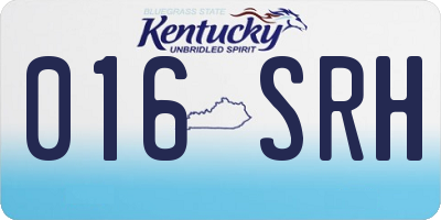 KY license plate 016SRH