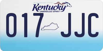 KY license plate 017JJC