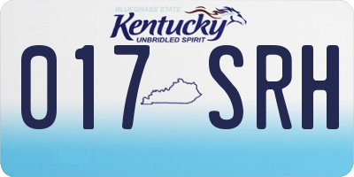 KY license plate 017SRH