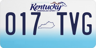 KY license plate 017TVG
