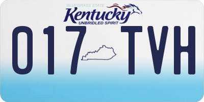 KY license plate 017TVH