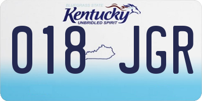 KY license plate 018JGR