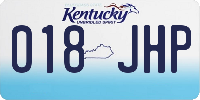 KY license plate 018JHP