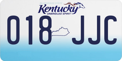 KY license plate 018JJC