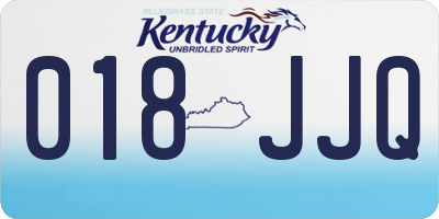 KY license plate 018JJQ