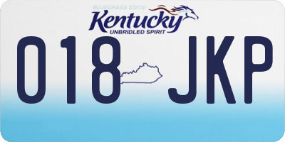 KY license plate 018JKP