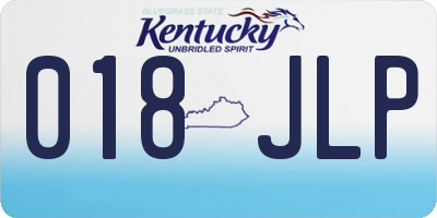KY license plate 018JLP