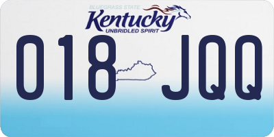 KY license plate 018JQQ