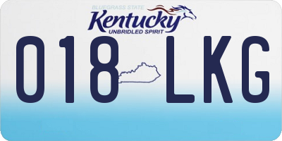 KY license plate 018LKG
