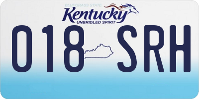 KY license plate 018SRH
