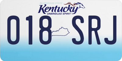 KY license plate 018SRJ