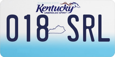 KY license plate 018SRL