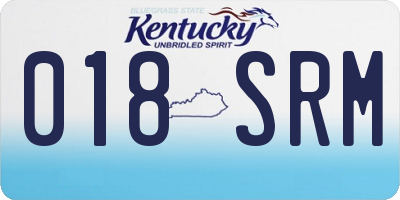 KY license plate 018SRM