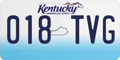 KY license plate 018TVG