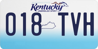 KY license plate 018TVH
