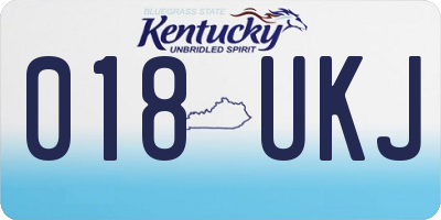 KY license plate 018UKJ