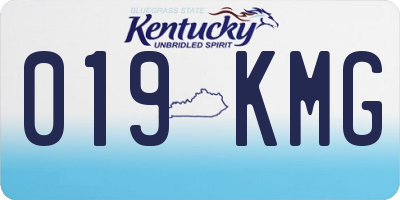 KY license plate 019KMG